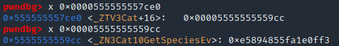 finding GetSpecies in gdb